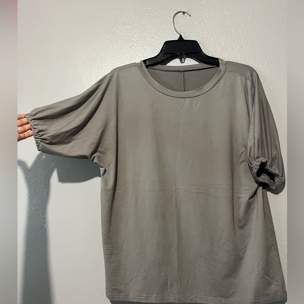 Grey pajama top